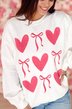 Heart Bow Sweatshirt