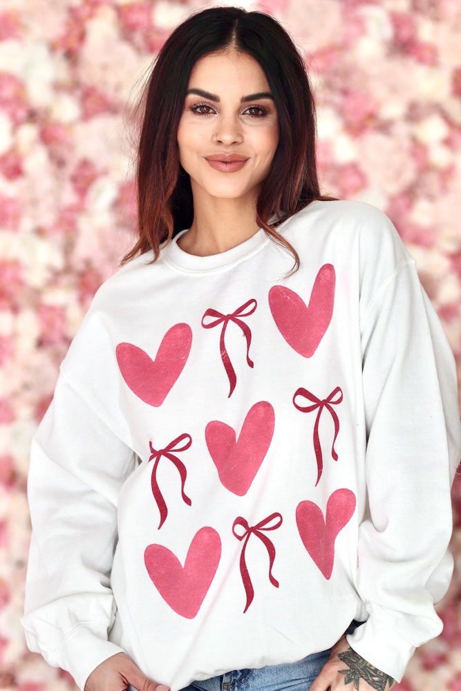 Heart Bow Sweatshirt