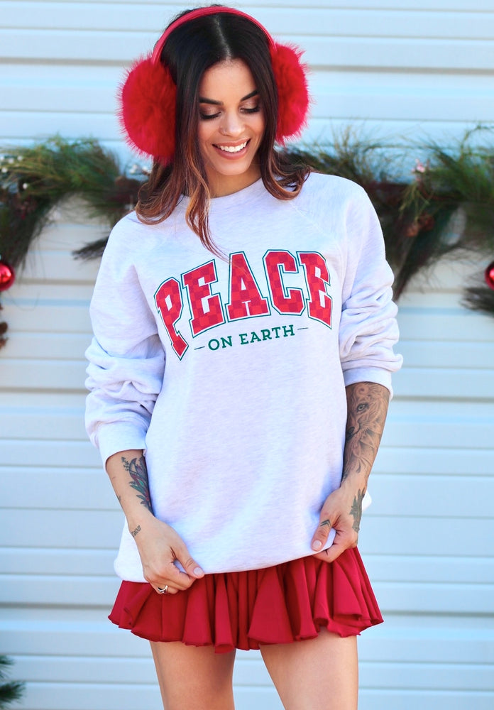 Peace On Earth Soft Fleece Sweatshirt