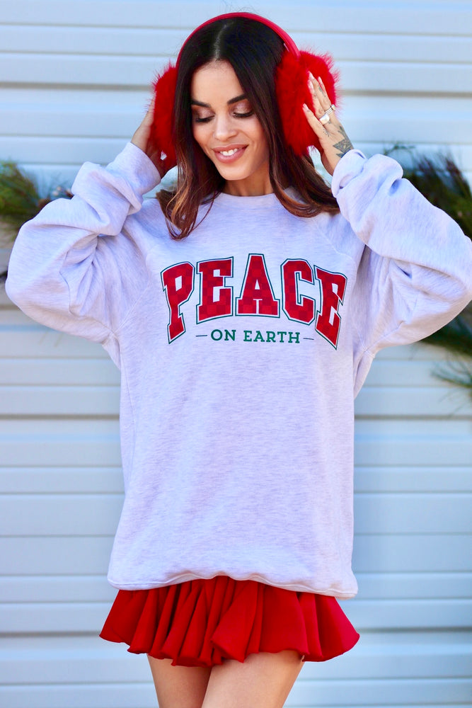 Peace On Earth Soft Fleece Sweatshirt