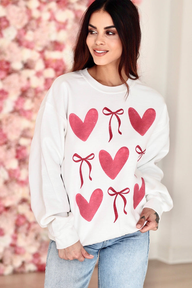 Heart Bow Sweatshirt