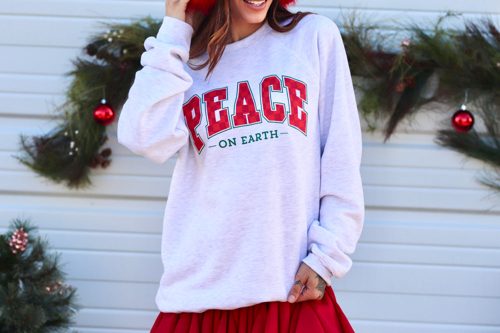 Peace On Earth Soft Fleece Sweatshirt