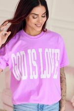 God Is Love Orchid Tee