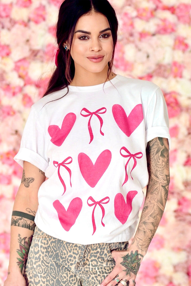 Heart Bow Tee