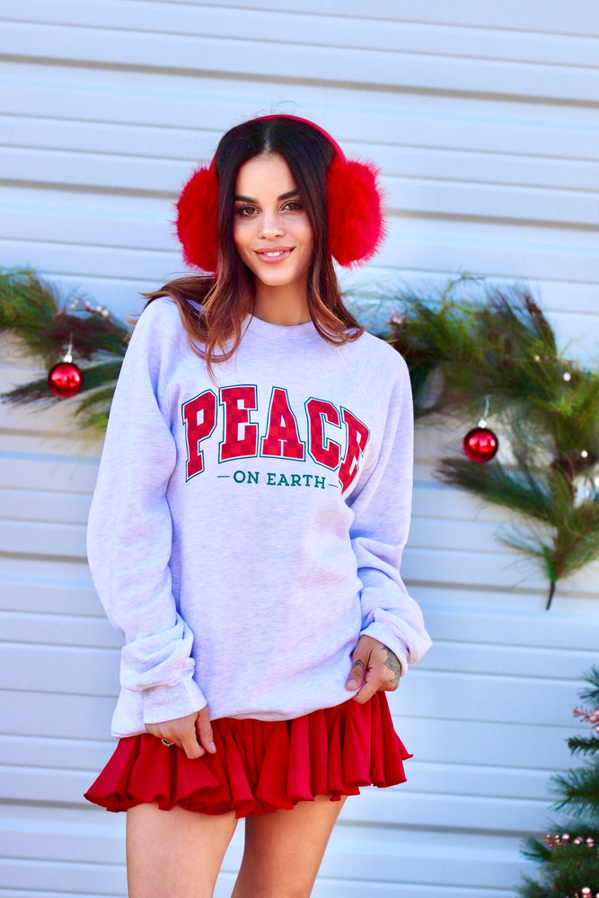 Peace On Earth Soft Fleece Sweatshirt